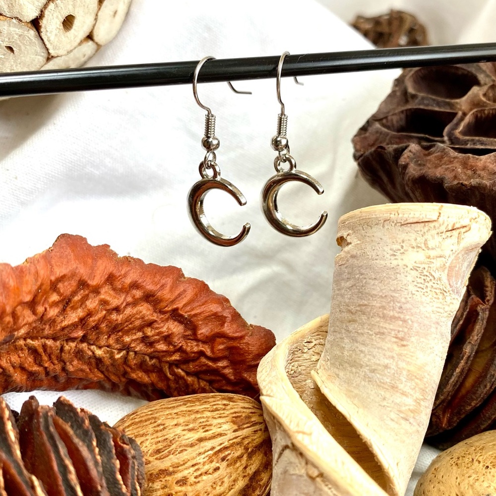 🔥Bundle 3 for $30🔥 silver moon earrings